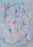 Imagen de lienzo abstracto titulado Fiesta II. Pintura acrílica.