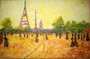imagen de cuadro oleo Mirelu. Título: Torre Eiffel Hayet.