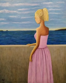 Obra original Mirelu "Contemplación"